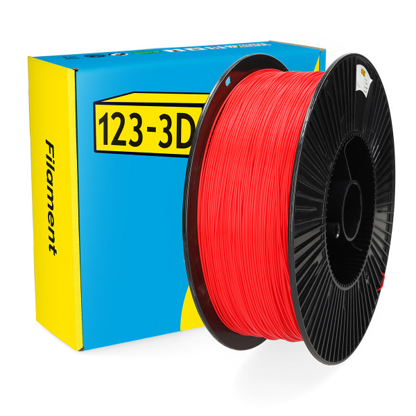 123-3D Filament PLA Rood 1,75 mm 3 kg DHM00185 - 1