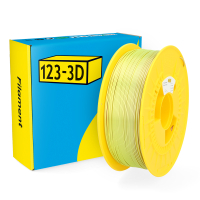 123-3D Filament PLA Satijn Regenboog Bruin - Geel 1,75 mm 1 kg  DHM00115