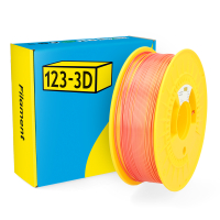 123-3D Filament PLA Satijn Regenboog Rood - Oranje 1,75 mm 1 kg  DHM00116