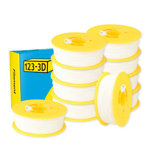 123-3D Filament PLA Sneeuwwit 1,75 mm 10-pack 1 kg  DHM10041 - 1