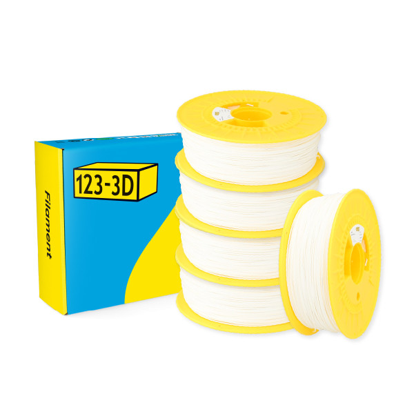 123-3D Filament PLA Sneeuwwit 1,75 mm 5-pack 1 kg  DHM10040 - 1