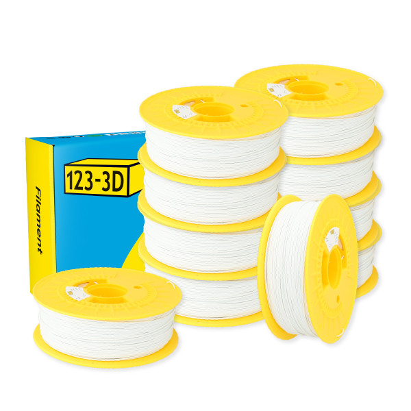 123-3D Filament PLA Wit 1,75 mm 10-pack 1 kg  DHM10044 - 1