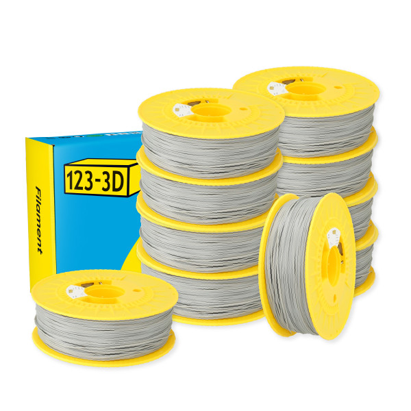 123-3D Filament PLA Zilver 1,75 mm 10-pack 1 kg  DHM10047 - 1