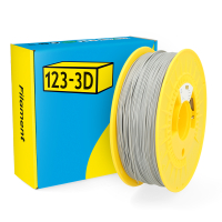 123-3D Filament PLA Zilver 1,75 mm 1 kg DHM00011