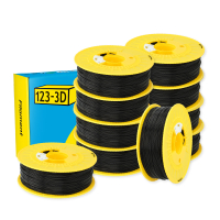 123-3D Filament PLA Zwart 1,75 mm 10-pack 1 kg