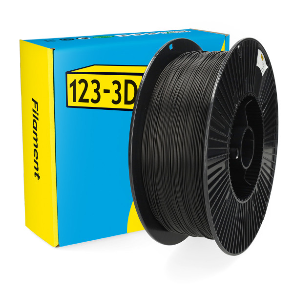 123-3D Filament PLA Zwart 1,75 mm 3 kg  DHM00180 - 1