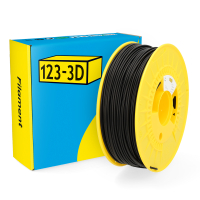 123-3D Filament PLA Zwart 2,85 mm 1 kg DHM00025