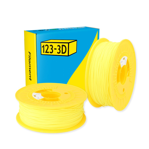 123-3D Filament PLA Zwavel Geel 1,75 mm 2-pack 1 kg DHM10076 - 1