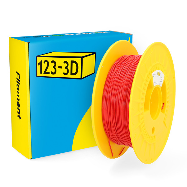 123-3D Filament TPU 98A Rood 1,75 mm 0,5 kg DHM00165 - 1