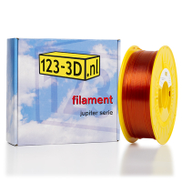 123-3D Filament Transparant Oranje 1,75 mm PETG 1 kg (Jupiter serie) DFP01115
