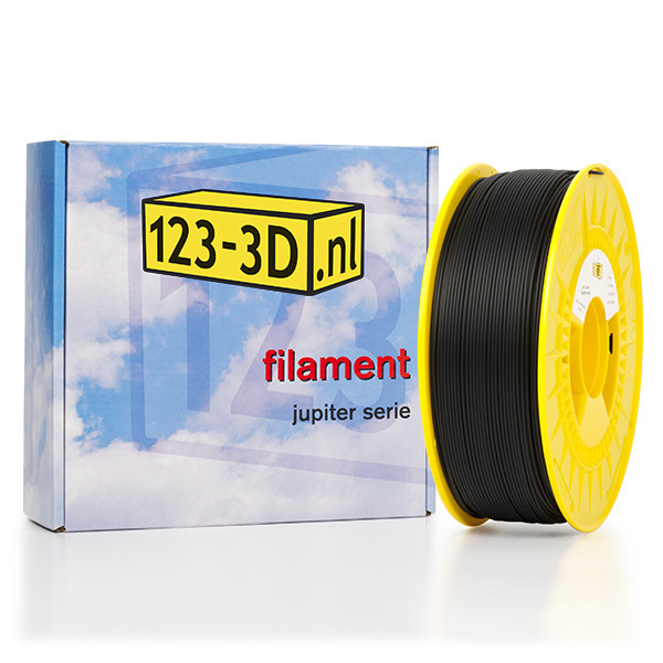 123-3D Filament Zwart 1,75 mm ABS 1 kg (Jupiter serie)  DFP01100 - 1