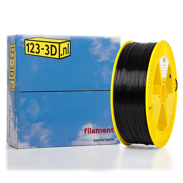 123-3D Filament Zwart 2,85 mm PETG 2,3 kg (Jupiter serie)  DFP01126 - 1