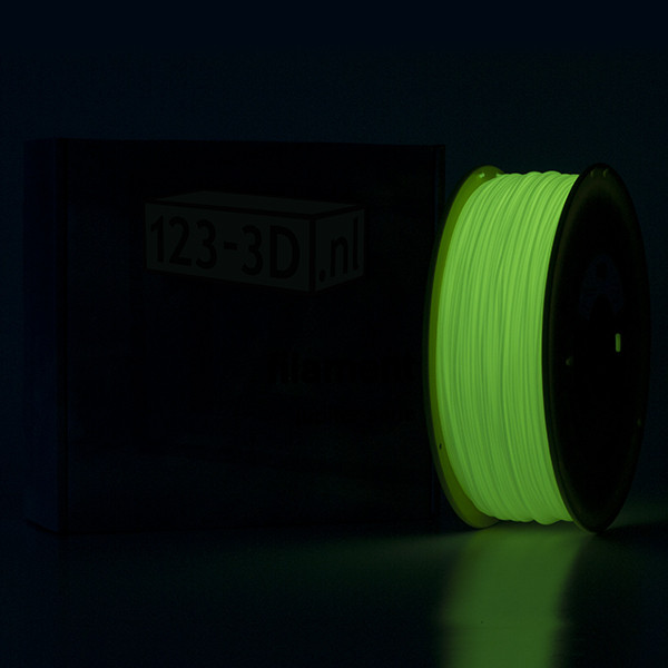 123-3D Filament glow in the dark groen 1,75 mm PLA 1,1 kg (Jupiter serie)  DFP01056 - 3