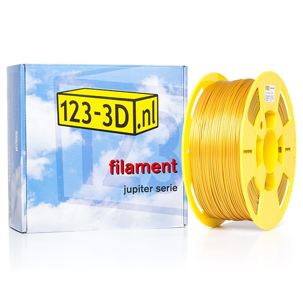 123-3D Filament goud 1,75 mm PLA 1 kg (Jupiter serie) DCP00188c DFB00106c DFP02006 DFP02006C DFP02071c DFP11009 - 1