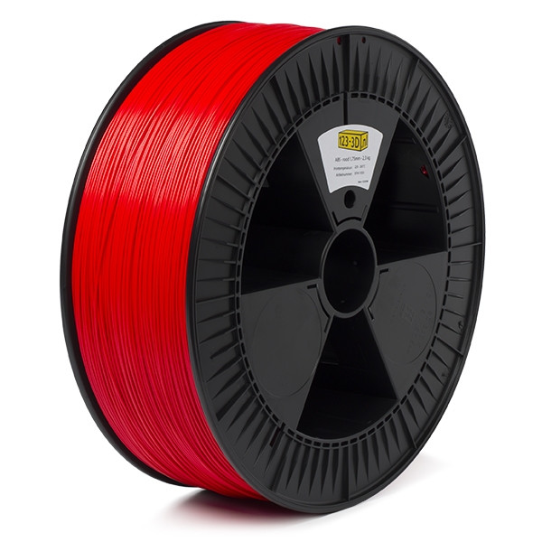 123-3D Filament rood 1,75 mm ABS 2,3 kg (Jupiter serie)  DFA11055 - 1