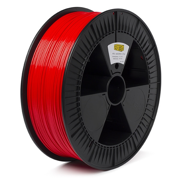 123-3D Filament rood 2,85 mm PETG 2,3 kg (Jupiter serie) DFE11029 - 1