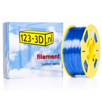 123-3D Filament transparant blauw 1,75 mm PETG 1 kg (Jupiter serie) DFE02001c DFE02043c DFE11007