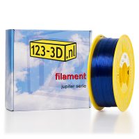 123-3D Filament transparant blauw 1,75 mm PETG 1 kg (Jupiter serie)  DFP01177