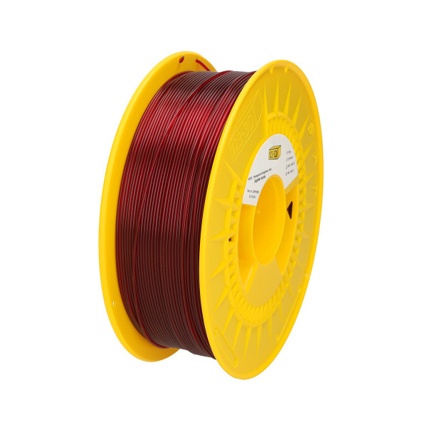 123-3D Filament transparant framboos rood 1,75 mm PETG 1 kg (Jupiter serie) DFP01189 - 2