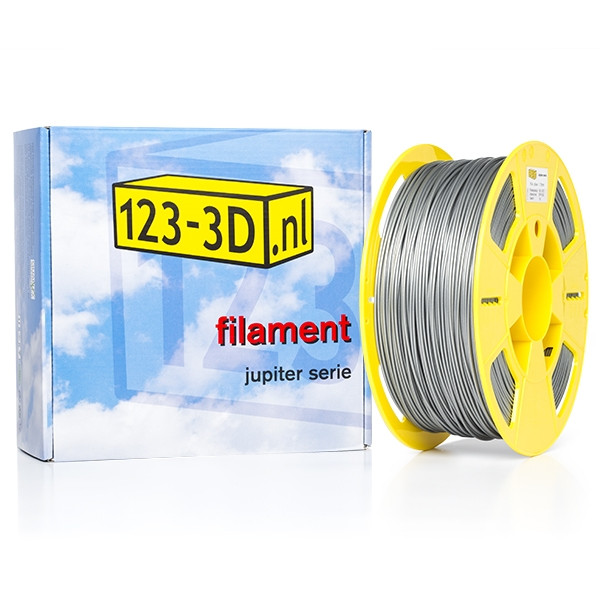 123-3D Filament zilver 1,75 mm PLA 1 kg (Jupiter serie) DCP00187c DFB00114c DFP02007c DFP02070c DFP02103c DFP11008 - 1