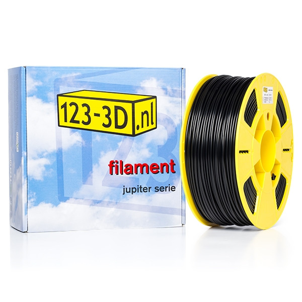 123-3D Filament zwart 2,85 mm ABS 1 kg (Jupiter serie) DFA02017c DFB00031c DFP14047c DFA11016 - 1