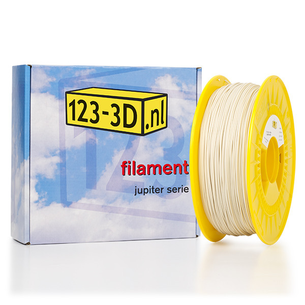 123-3D Flexibel filament Wit 1,75 mm TPE 43D 0,75 kg (Jupiter serie)  DFP01156 - 1