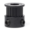 GT2 Pulley hoge resolutie | 6 mm riem | 20 tanden | 6,35 mm as | zwart DME00097 - 1