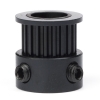 GT2 Pulley hoge resolutie | 6 mm riem | 20 tanden | 8 mm as | zwart DME00105 - 1