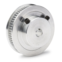 123-3D GT2 Pulley hoge resolutie | 6 mm riem | 60 tanden | 6,35 mm as  DME00103