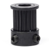 GT2 Pulley hoge resolutie | 9 mm riem | 20 tanden | 6,35 mm as | zwart
