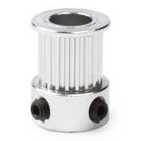 123-3D GT2 Pulley hoge resolutie | 9 mm riem | 20 tanden | 8 mm as  DME00069