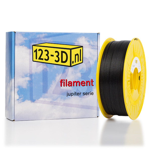 123-3D Glitter filament Zwart 1,75 mm PLA 1,1 kg (Jupiter serie)  DFP01131 - 1