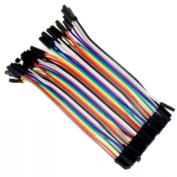 123-3D Jumper kabel dupont vrouwelijk naar vrouwelijk 30 cm (40 stuks)  DDK00050 - 1