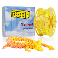 123-3D Kameleon filament Fluor Geel - Roze 2,85 mm PLA 1 kg (Jupiter serie)  DFP11074