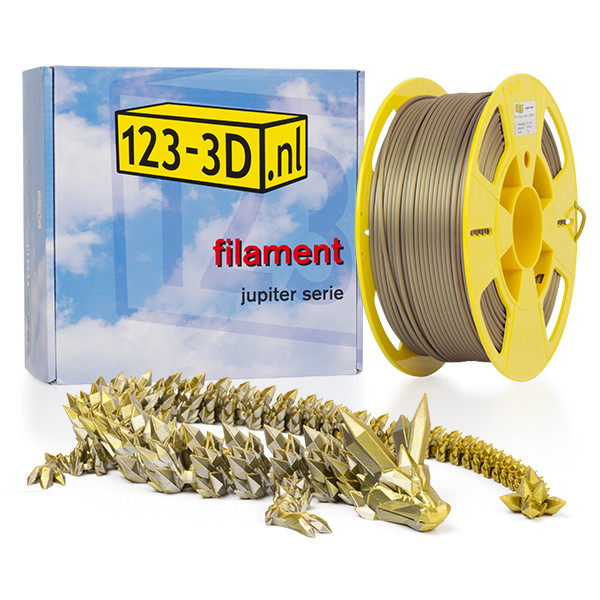 123-3D Kameleon filament Goud - Zilver 2,85 mm PLA 1 kg (Jupiter serie)  DFP11075 - 1
