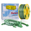 123-3D Kameleon filament Groen - Wit 2,85 mm PLA 1 kg (Jupiter serie)