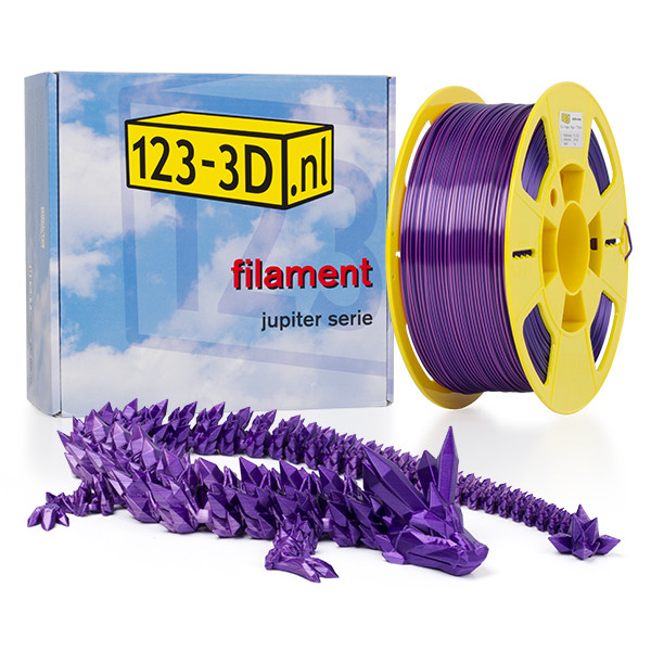 123-3D Kameleon filament Paars - Roze 1,75 mm PLA 1 kg (Jupiter serie)  DFP11067 - 1
