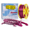 123-3D Kameleon filament Rood - Zilver 2,85 mm PLA 1 kg (Jupiter serie)  DFP11076 - 1