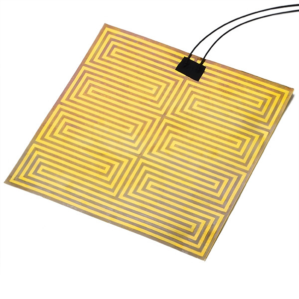 123-3D Kapton verwarmingsmat | 23x23 cm | 12 Volt  DHB00001 - 1