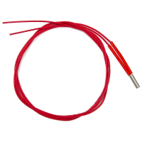 123-3D Keramisch verwarmingselement, heater cartridge 12V/30W 100 cm (rood)  DTH00015