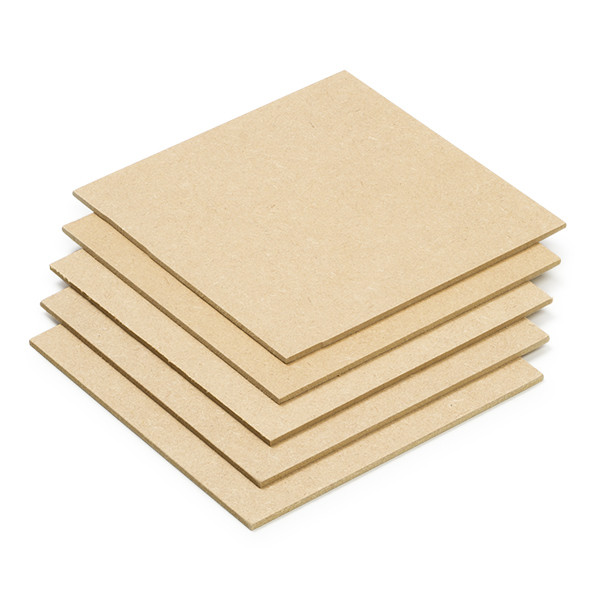 123-3D MDF plaatjes 150 x 150 x 3 mm 5 stuks (123-3D huismerk)  DAR00717 - 1