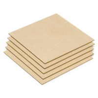 123-3D MDF plaatjes 200 x 200 x 3 mm 5 stuks (123-3D huismerk)  DAR00718