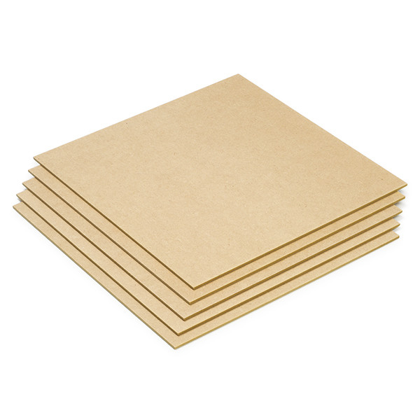 123-3D MDF plaatjes 300 x 300 x 3 mm 5 stuks (123-3D huismerk)  DAR00719 - 1