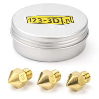 123-3D Messing MK8 nozzle set 1,75 (0,2 | 0,4 | 0,5 mm)  DAR00769