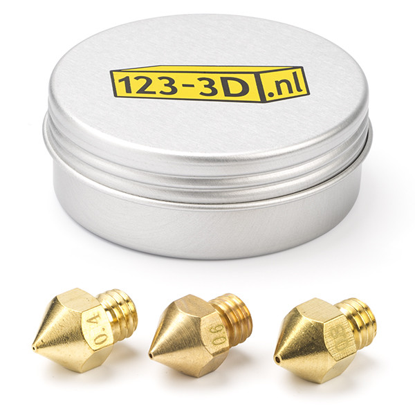 RepRap M6 Brass Nozzle - 0.1mm