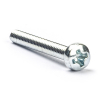Metaalschroef bolkop M2x12 mm verzinkt (50 stuks)