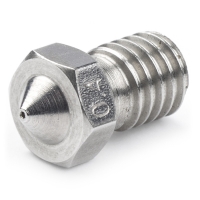 123-3D Nozzle 0,40 mm | M6 compatible | 2,85 mm filament | RVS (123-3D huismerk)  DMK00030