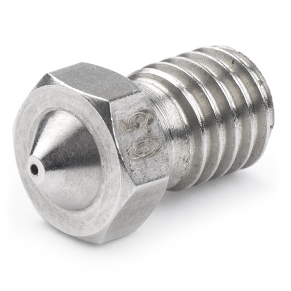 123-3D Nozzle 0,50 mm | M6 compatible | 1,75 mm filament | RVS (123-3D huismerk)  DMK00025 - 1