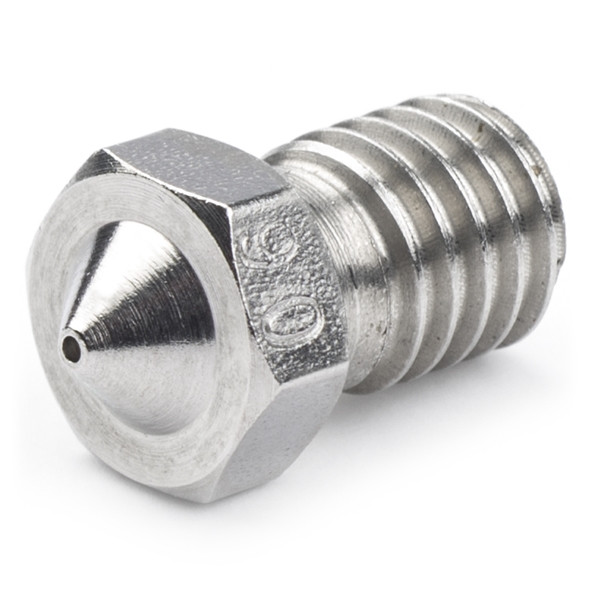 123-3D Nozzle 0,60 mm | M6 compatible | 1,75 mm filament | RVS (123-3D huismerk)  DMK00026 - 1