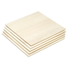 123-3D Populierenhout plaatjes 300 x 300 x 4 mm 5 stuks  (123-3D huismerk)  DAR00723
